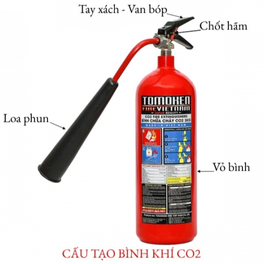 Bình chữa cháy khí CO2 MT3 TOMOKEN