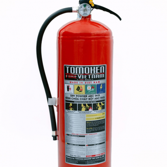BÌNH CHỮA CHÁY XÁCH TAY BỘT ABC 9KG TOMOKEN
