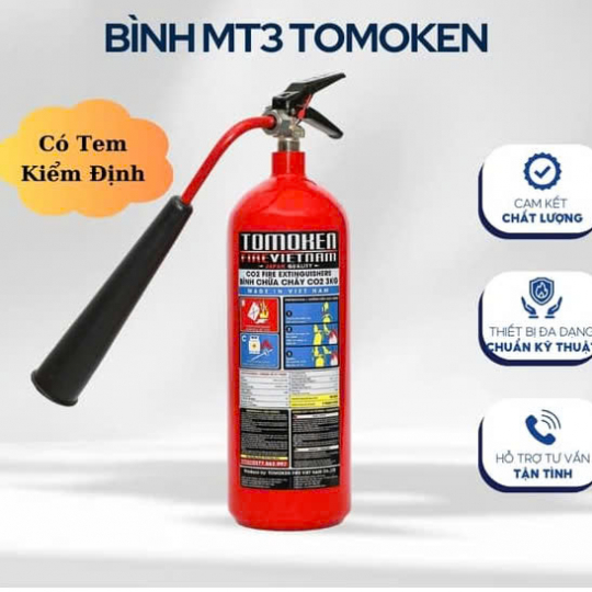Bình chữa cháy khí CO2 MT3 TOMOKEN